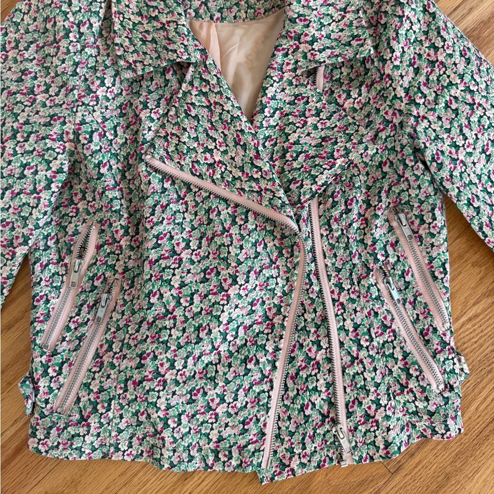 Vero Moda floral jacket blazer zipper details - Picture 3 of 5